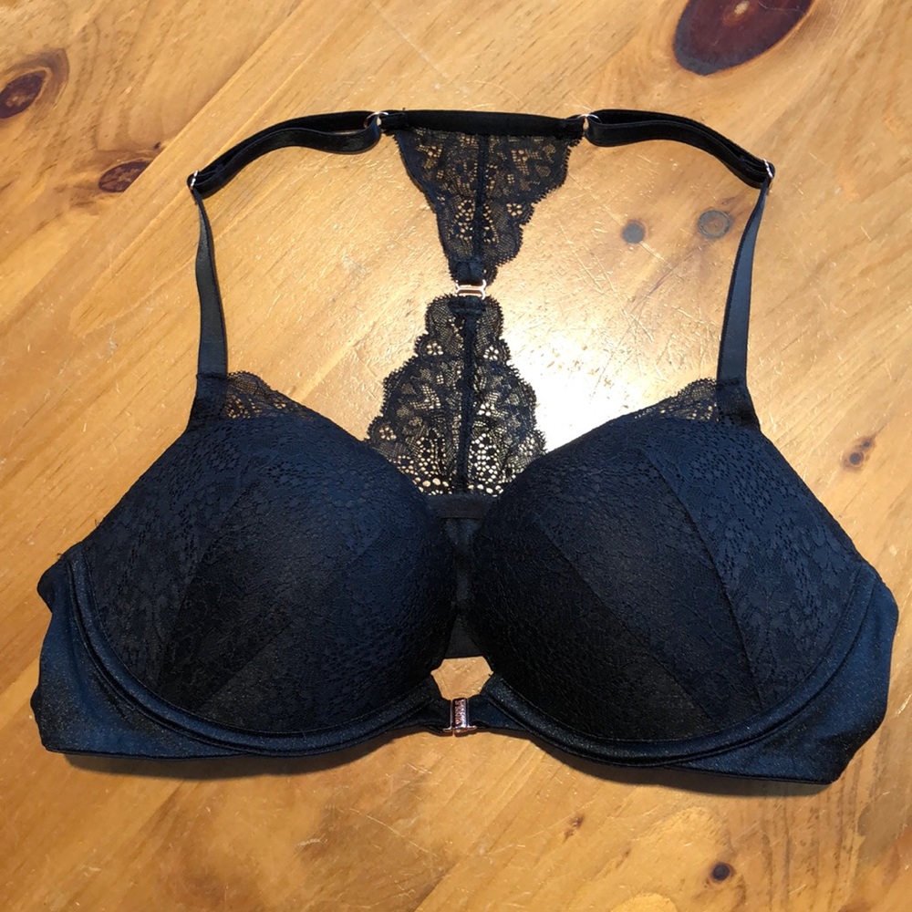 PINK by VS Black Lace Racerback Bra